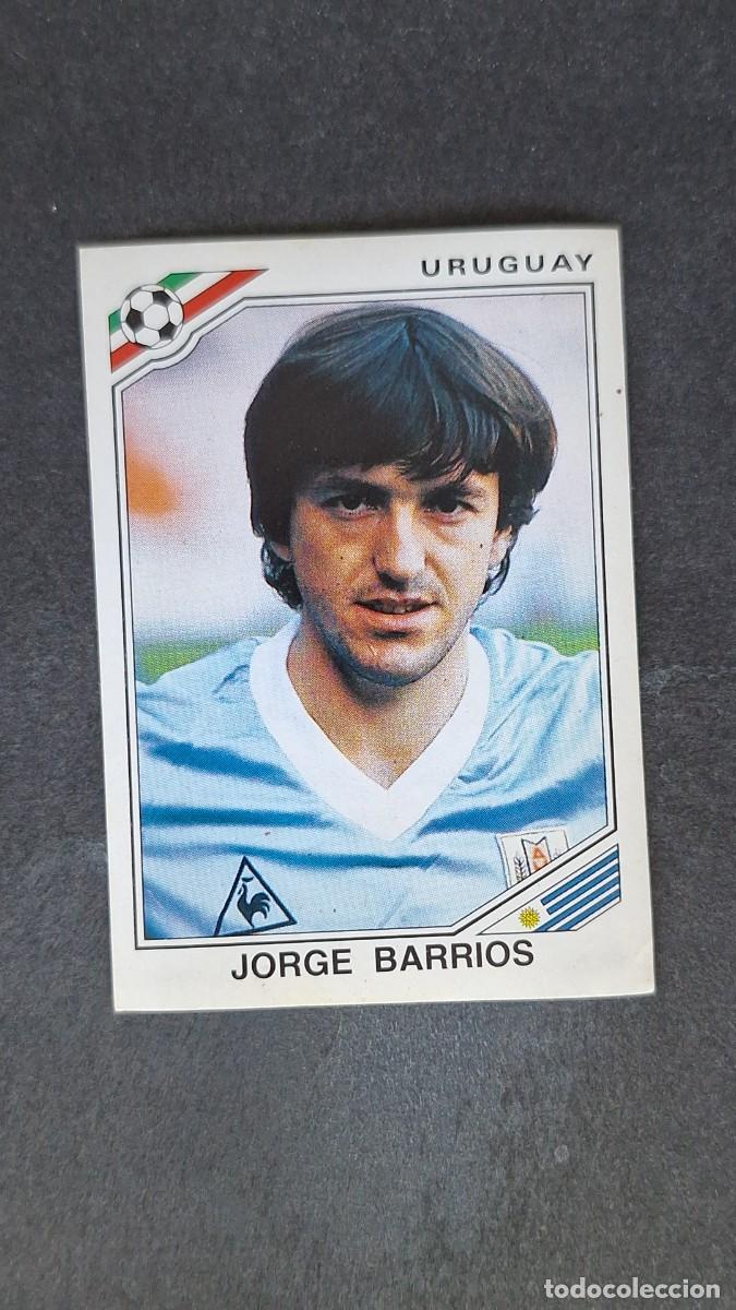 Cromos de F&uacute;tbol: L3 JORGE BARRIOS SELECCION URUGUAY 319 MUNDIAL MEXICO 86 PANINI NUNCA PEGADO SIN PEGAR