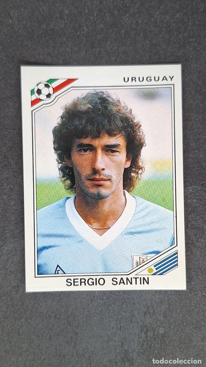 Cromos de F&uacute;tbol: L3 SERGIO SANTIN SELECCION URUGUAY 321 MUNDIAL MEXICO 86 PANINI NUNCA PEGADO SIN PEGAR