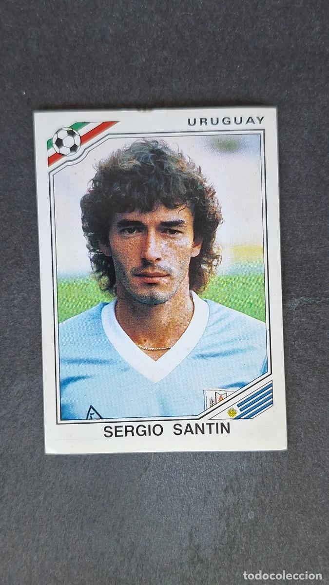 Cromos de F&uacute;tbol: L3 SERGIO SANTIN SELECCION URUGUAY 321 MUNDIAL MEXICO 86 PANINI NUNCA PEGADO SIN PEGAR