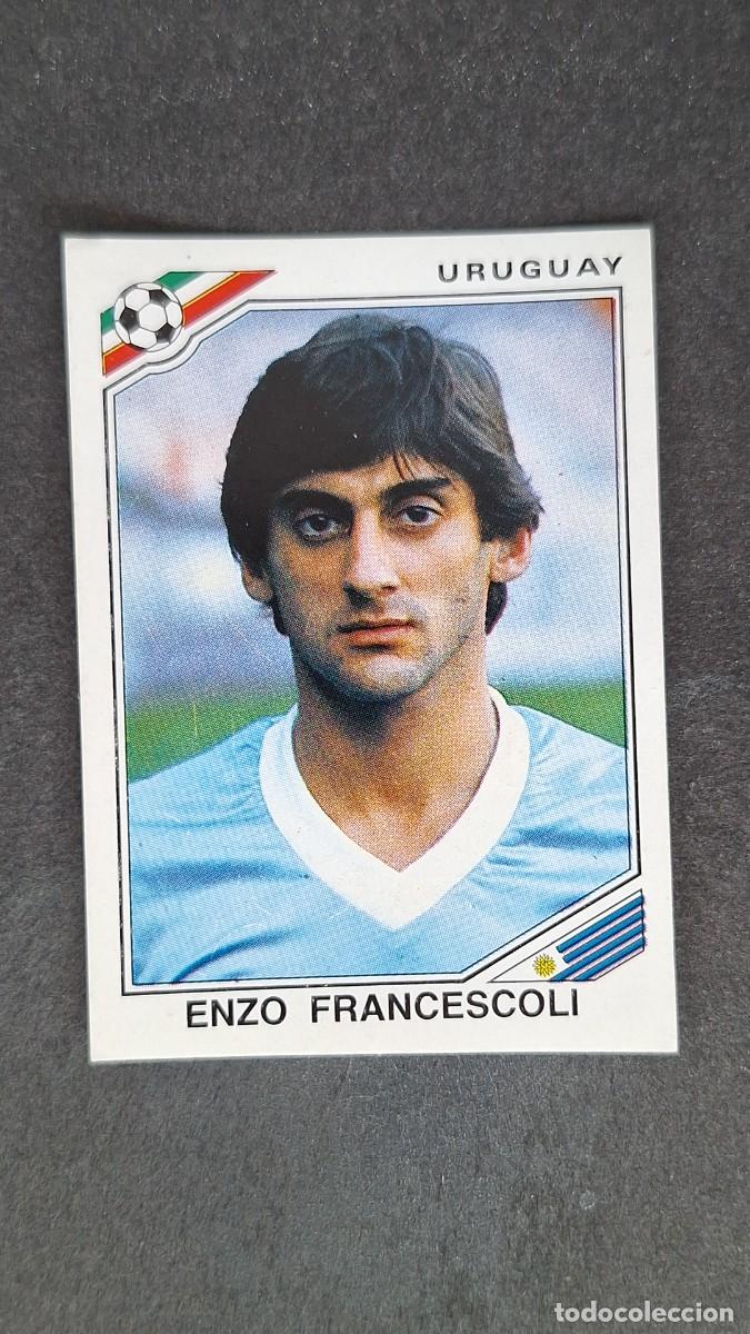 Cromos de F&uacute;tbol: L3 ENZO FRANCESCOLI SELECCION URUGUAY 322 MUNDIAL MEXICO 86 PANINI NUNCA PEGADO SIN PEGAR