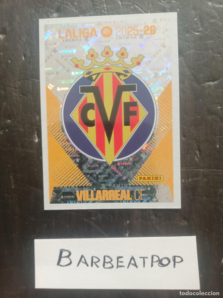 Cromos de F&uacute;tbol: CROMO LIGA ESTE PANINI 2025 2026 VILLARREAL ESCUDO