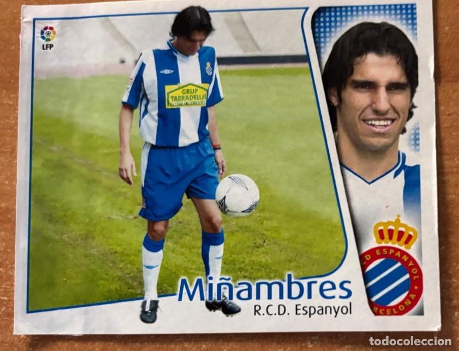 Cromos de F&uacute;tbol: EDICIONES ESTE 2004-2005 04 05 MI&Ntilde;AMBRES (ESPAYOL) COLOCA VENTANILLA LEER