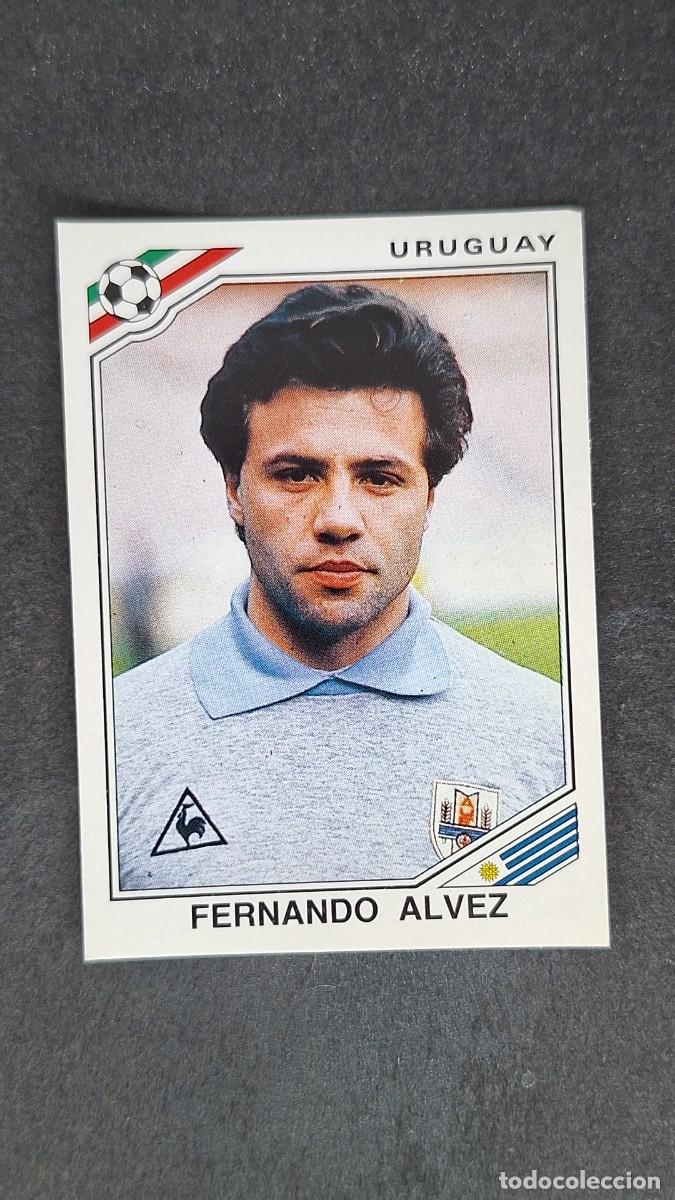 Cromos de F&uacute;tbol: L3 FERNANDO ALVEZ SELECCION URUGUAY 327 MUNDIAL MEXICO 86 PANINI NUNCA PEGADO SIN PEGAR