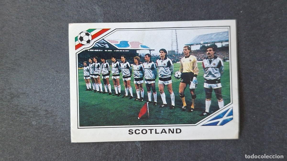 Fu&szlig;ball-Sticker: L3 EQUIPO SELECCION ESCOCIA 329 MUNDIAL MEXICO 86 PANINI NUNCA PEGADO SIN PEGAR