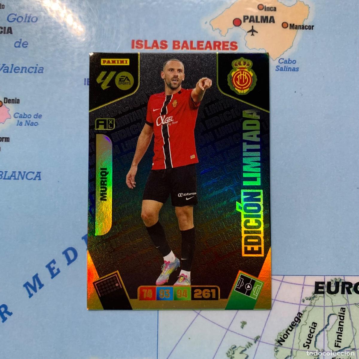Cartes &agrave; collectionner de Football: Muriqi edici&oacute;n limitada del Mallorca cromo adrenalyn XL 25-26 2025-2026