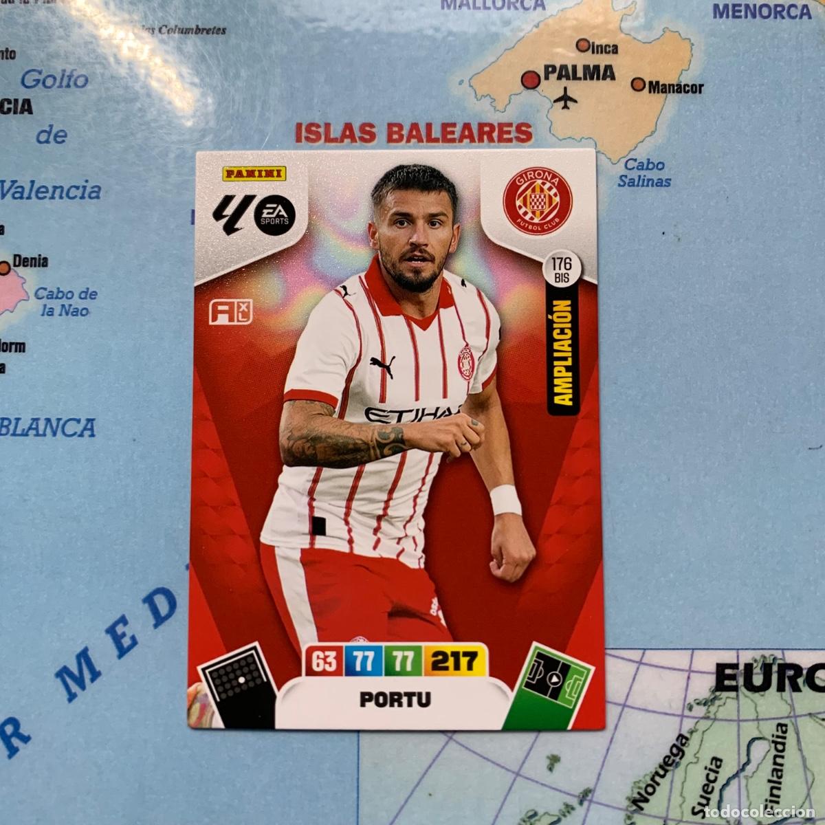 Cromos de F&uacute;tbol: Portu ampliacion n&uacute;mero 176 Bis del Girona cromo adrenalyn XL 25-26 2025-2026