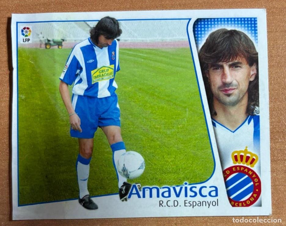 Cromos de F&uacute;tbol: EDICIONES ESTE 2004-2005 04 05 AMAVISCA (ESPANYOL) COLOCA VENTANILLA LEER