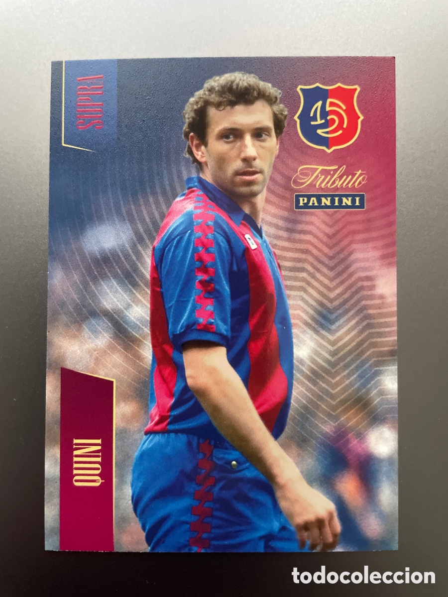Cromos de F&uacute;tbol: Quini 74 Supra el Brujo Tributo Panini 125 Aniversario FC Barcelona