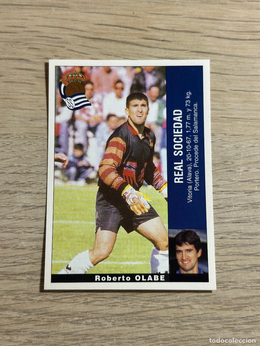 Cromos de F&uacute;tbol: OLABE REAL SOCIEDAD ULTIMO FICHAJE 3 PANINI LIGA 95 96 CROMO SIN PEGAR NUNCA PEGADO