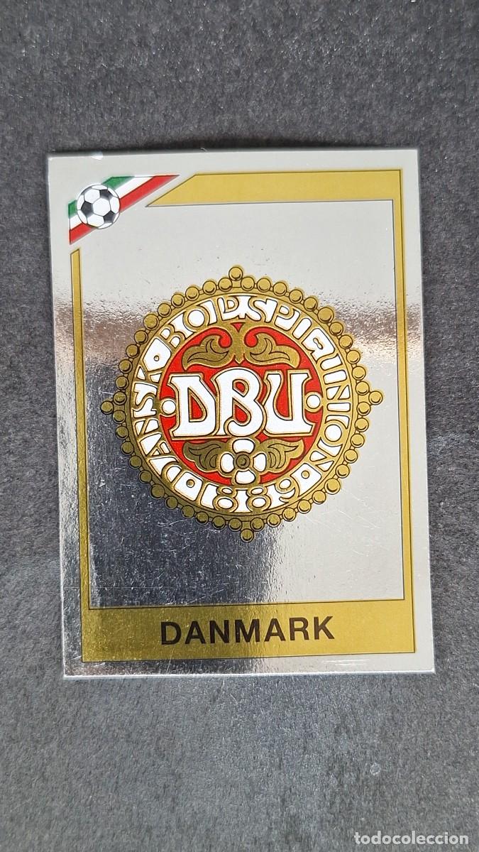 Fu&szlig;ball-Sticker: L3 ESCUDO SELECCION DINAMARCA 346 MUNDIAL MEXICO 86 PANINI NUNCA PEGADO SIN PEGAR