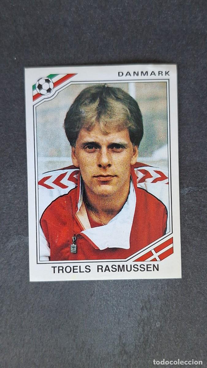 Cromos de F&uacute;tbol: L3 TROELS RASMUSSEN SELECCION DINAMARCA 348 MUNDIAL MEXICO 86 PANINI NUNCA PEGADO SIN PEGAR