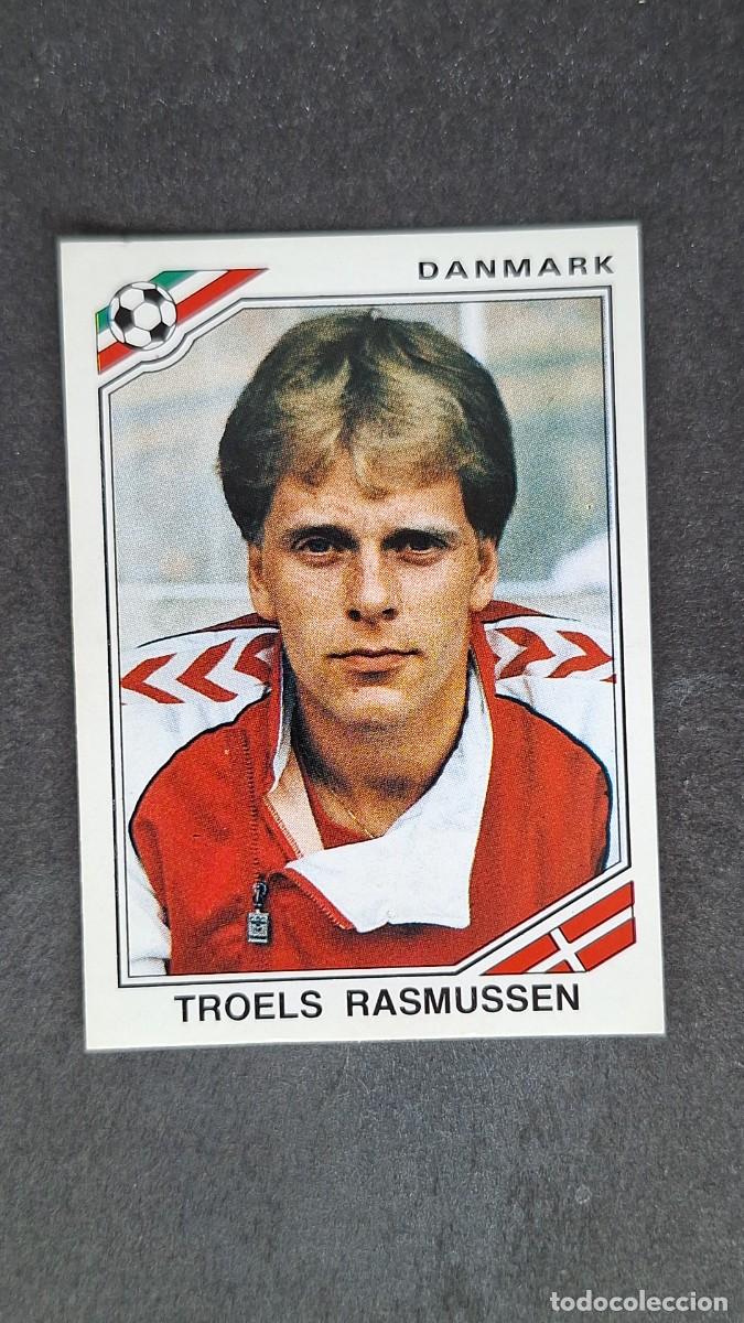 Cromos de F&uacute;tbol: L3 TROELS RASMUSSEN SELECCION DINAMARCA 348 MUNDIAL MEXICO 86 PANINI NUNCA PEGADO SIN PEGAR