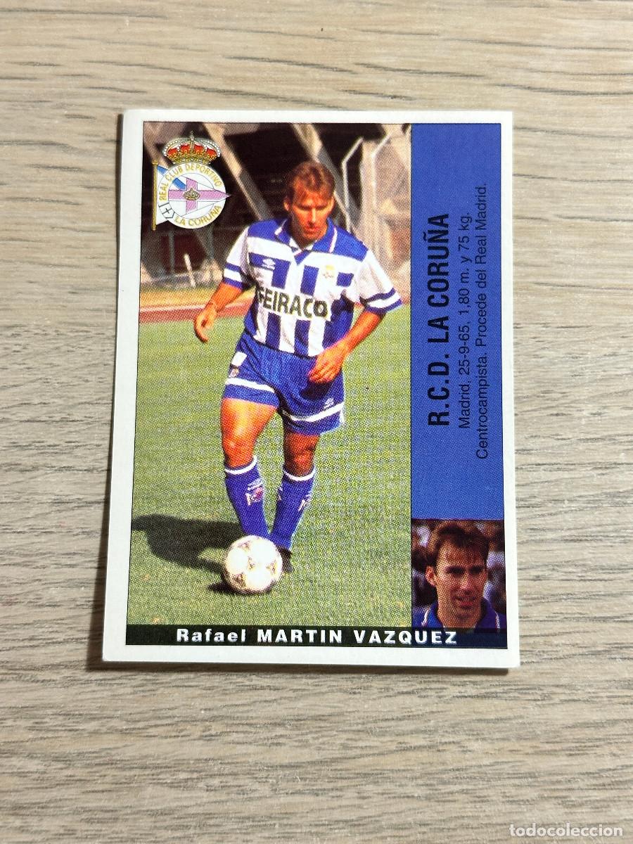 Cromos de F&uacute;tbol: MARTIN VAZQUEZ LA CORU&Ntilde;A ULTIMOS FICHAJES 1 PANINI LIGA 95 96 CROMO SIN PEGAR NUNCA PEGADO