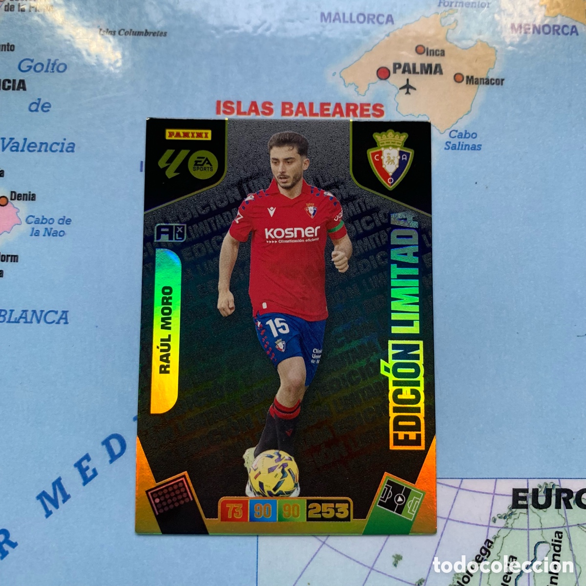 Cromos de F&uacute;tbol: Raul Moro Edici&oacute;n Limitada del Osasuna cromo adrenalyn XL 25-26 2025-2026
