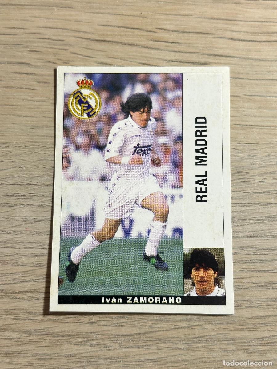 Cromos de F&uacute;tbol: ZAMORANO REAL MADRID PANINI LIGA 95 96 CROMO SIN PEGAR NUNCA PEGADO