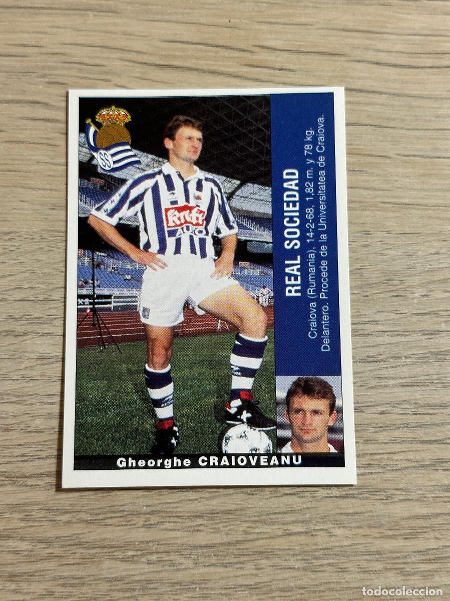 Cromos de F&uacute;tbol: CRAIOVEANU REAL SOCIEDAD PANINI LIGA 95 96 CROMO SIN PEGAR NUNCA PEGADO