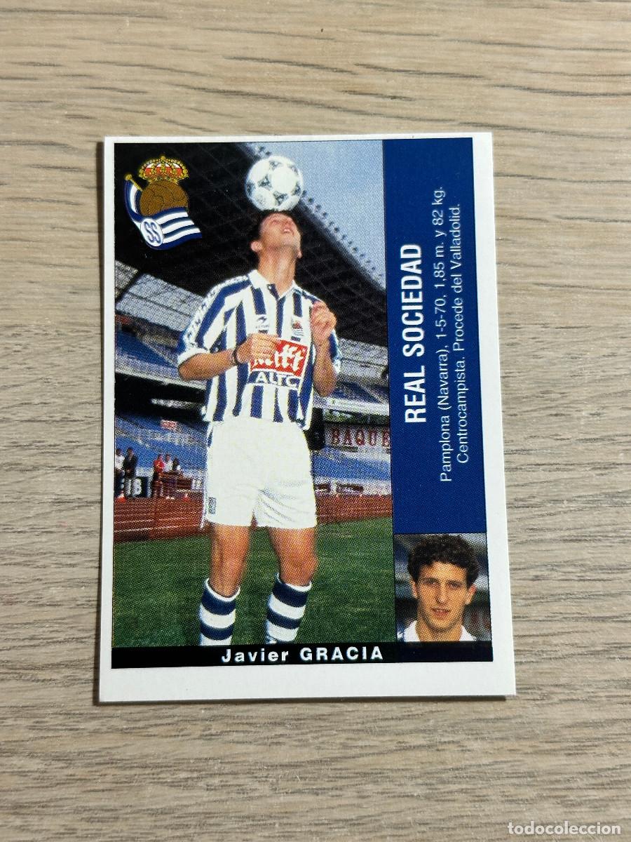 Cromos de F&uacute;tbol: GARCIA REAL SOCIEDAD PANINI LIGA 95 96 CROMO SIN PEGAR NUNCA PEGADO