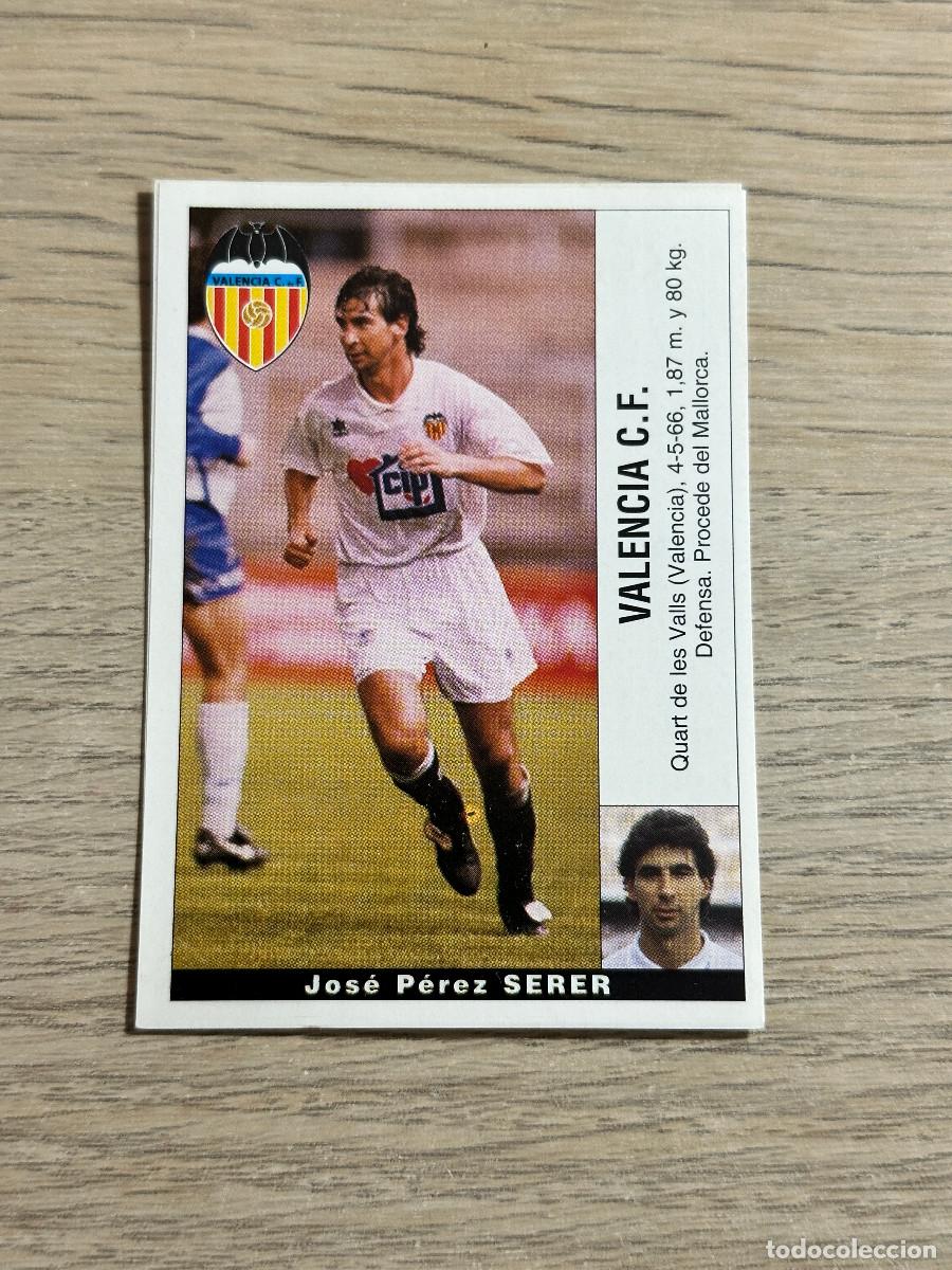Cromos de F&uacute;tbol: SERER VALENCIA PANINI LIGA 95 96 CROMO SIN PEGAR NUNCA PEGADO