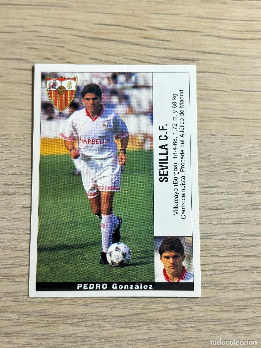 Cromos de F&uacute;tbol: PEDRO SEVILLA PANINI LIGA 95 96 CROMO SIN PEGAR NUNCA PEGADO