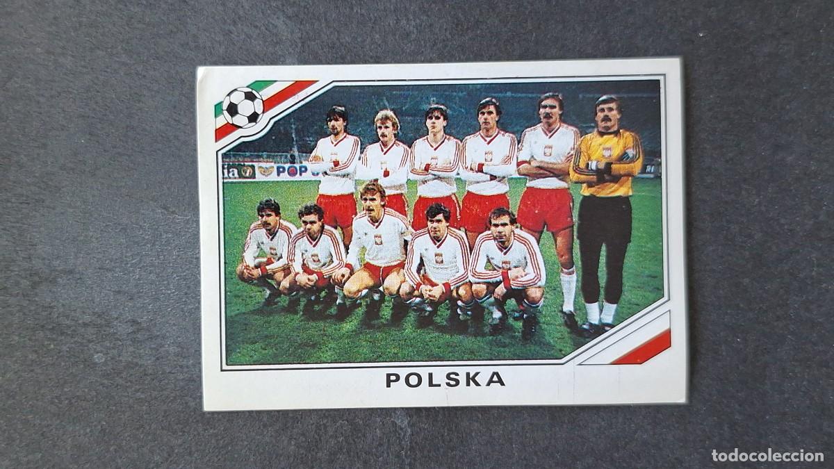 Cromos de F&uacute;tbol: L3 EQUIPO SELECCION POLONIA 365 MUNDIAL MEXICO 86 PANINI NUNCA PEGADO SIN PEGAR
