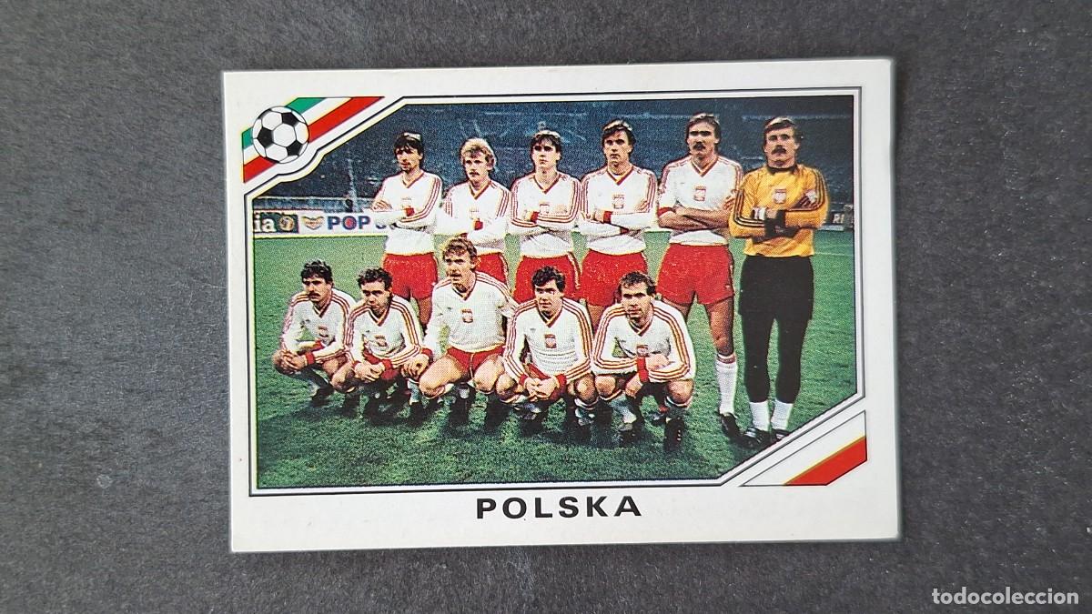 Cromos de F&uacute;tbol: L3 EQUIPO SELECCION POLONIA 365 MUNDIAL MEXICO 86 PANINI NUNCA PEGADO SIN PEGAR