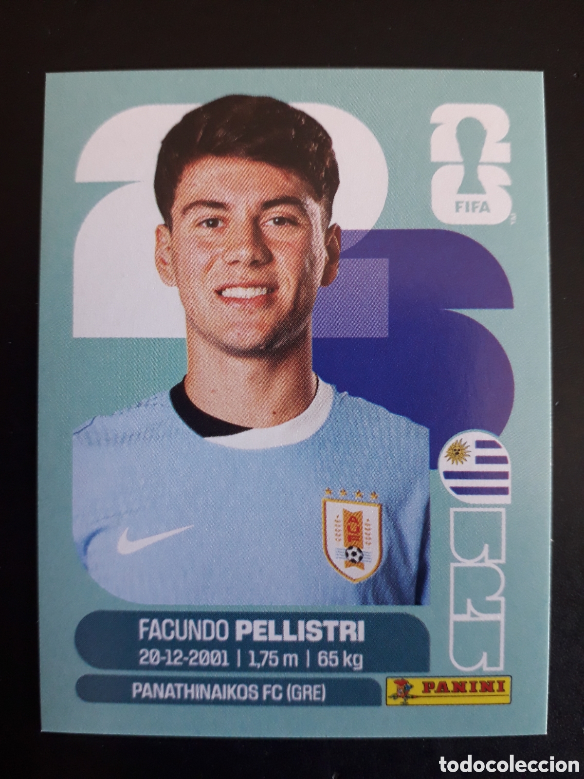 Cromos de F&uacute;tbol: PELLISTRI URUGUAY URU 20 MUNDIAL F&Uacute;TBOL 2026 FIFA WORLD CUP PANINI SIN PEGAR PEDIDO M&Iacute;NIMO 3&euro;