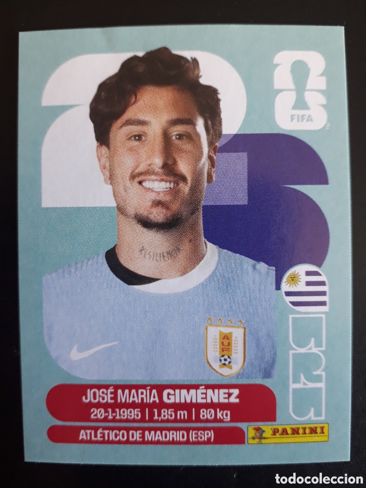 Cromos de Futebol: GIM&Eacute;NEZ URUGUAY URU 5 MUNDIAL F&Uacute;TBOL 2026 FIFA WORLD CUP PANINI SIN PEGAR PEDIDO M&Iacute;NIMO 3&euro;