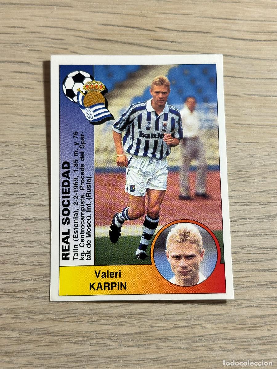 Figurine di Calcio: KARPIN REAL SOCIEDAD n&ordm; 264 PANINI LIGA 94 95 CROMO SIN PEGAR NUNCA PEGADO