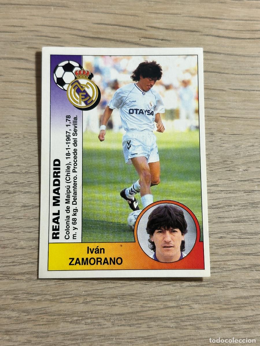 Cromos de F&uacute;tbol: ZAMORANO REAL MADRID n&ordm; 194 PANINI LIGA 94 95 CROMO SIN PEGAR NUNCA PEGADO