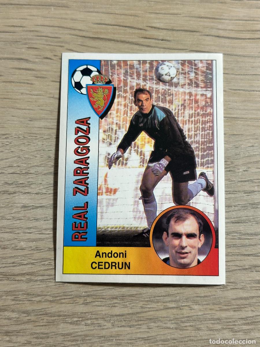 Cromos de F&uacute;tbol: CEDRUN ZARAGOZA n&ordm; 344 PANINI LIGA 94 95 CROMO SIN PEGAR NUNCA PEGADO