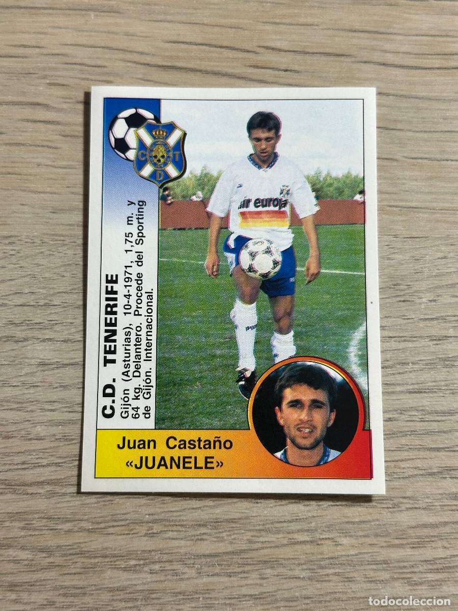 Cromos de F&uacute;tbol: JUANELE TENERIFE n&ordm; 306 PANINI LIGA 94 95 CROMO SIN PEGAR NUNCA PEGADO
