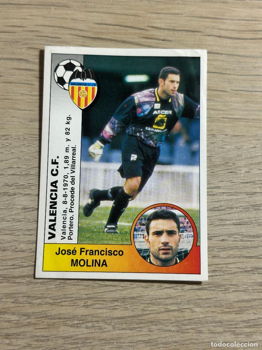Cromos de F&uacute;tbol: MOLINA VALENCIA n&ordm; 309 PANINI LIGA 94 95 CROMO SIN PEGAR NUNCA PEGADO