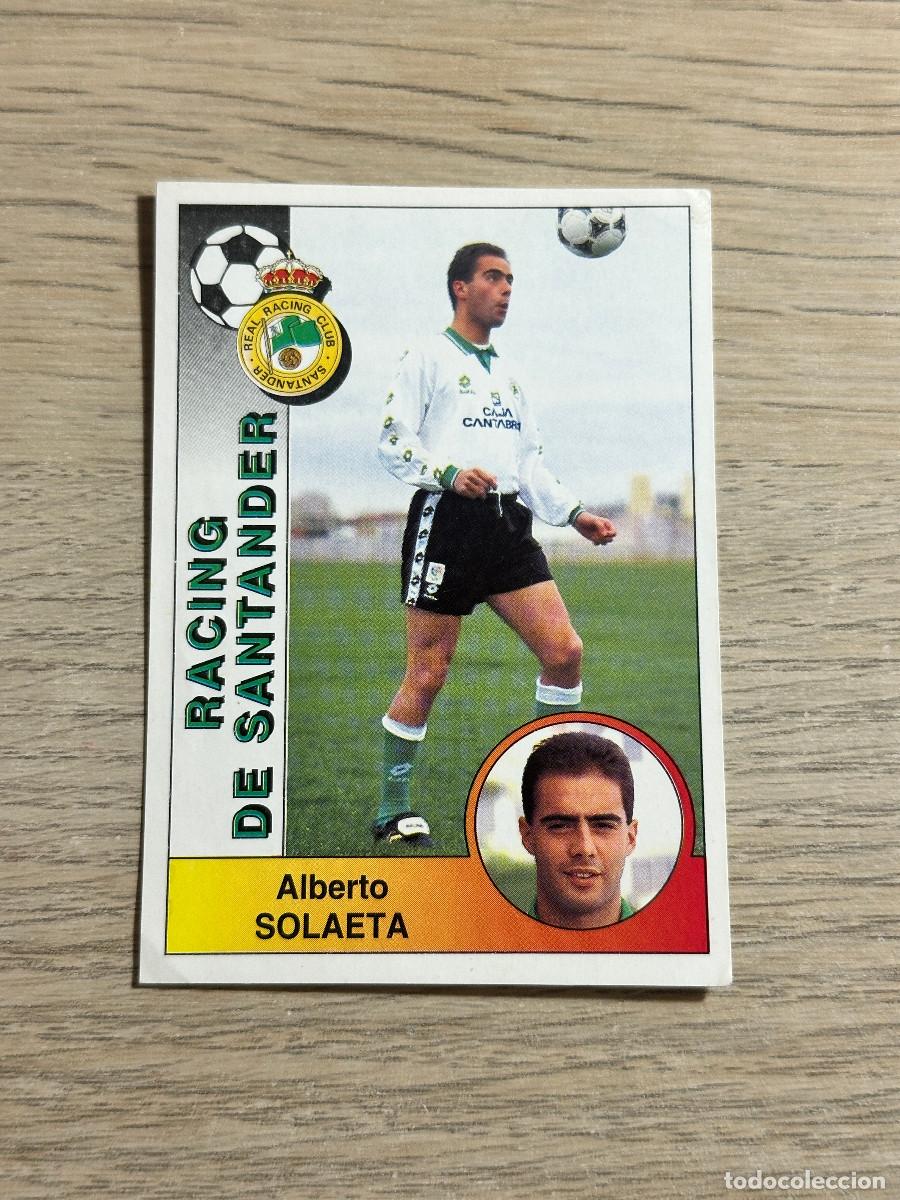 Cromos de F&uacute;tbol: SOLAETA RACING n&ordm; 226 PANINI LIGA 94 95 CROMO SIN PEGAR NUNCA PEGADO