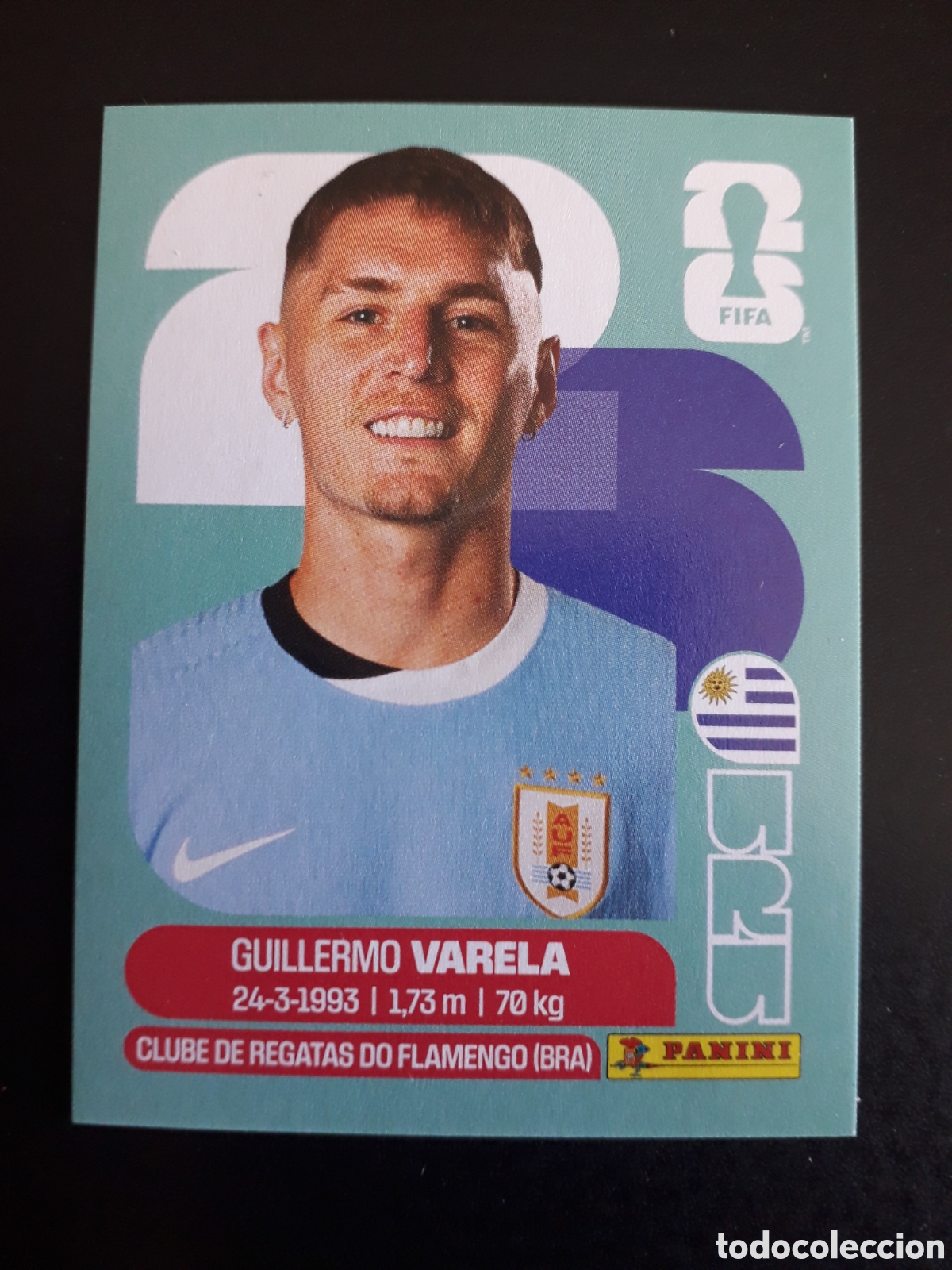 Cromos de F&uacute;tbol: VARELA URUGUAY URU 8 MUNDIAL F&Uacute;TBOL 2026 FIFA WORLD CUP PANINI SIN PEGAR PEDIDO M&Iacute;NIMO 3&euro;