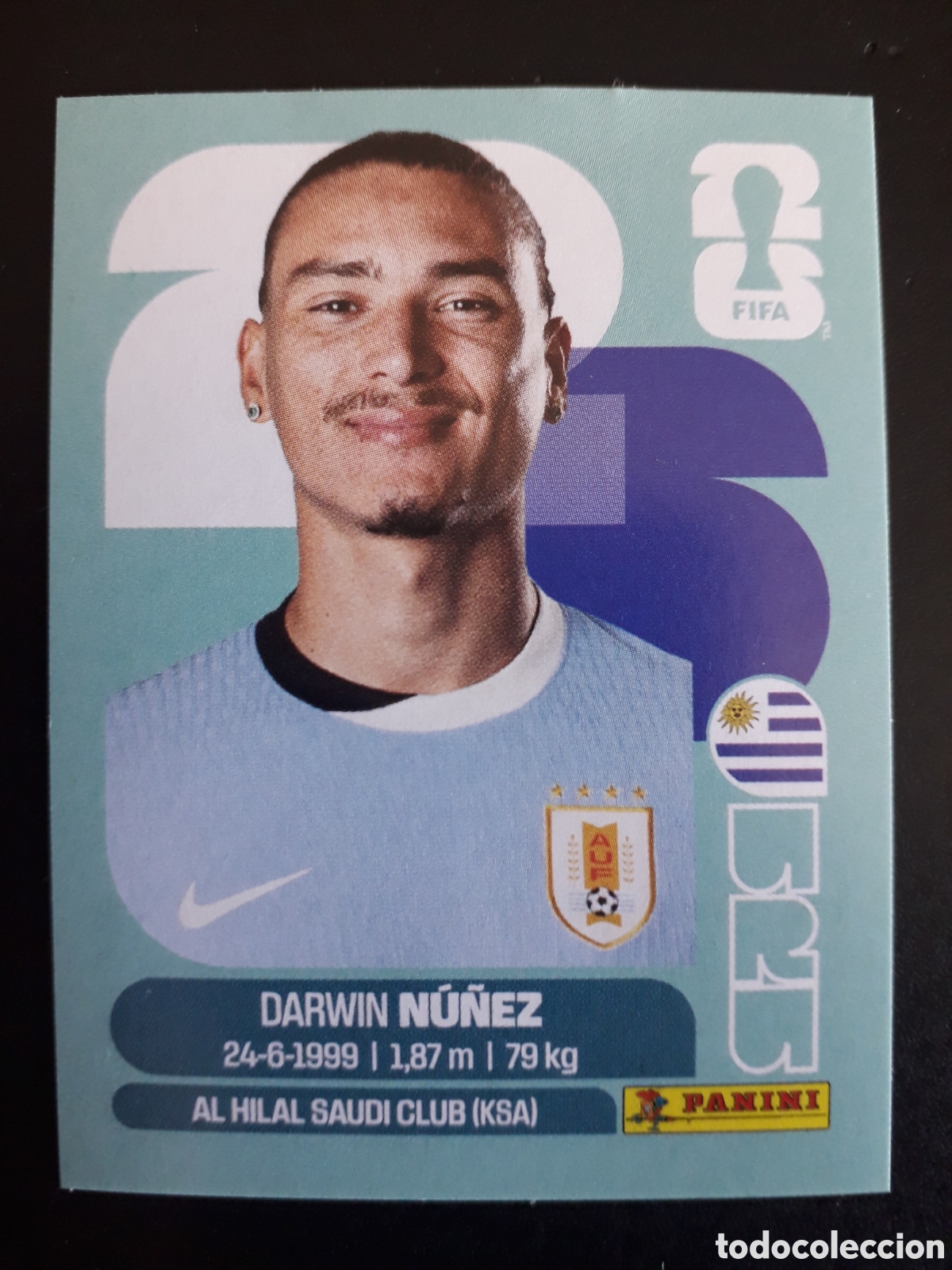 Cromos de F&uacute;tbol: N&Uacute;&Ntilde;EZ URUGUAY URU 17 MUNDIAL F&Uacute;TBOL 2026 FIFA WORLD CUP PANINI SIN PEGAR PEDIDO M&Iacute;NIMO 3&euro;
