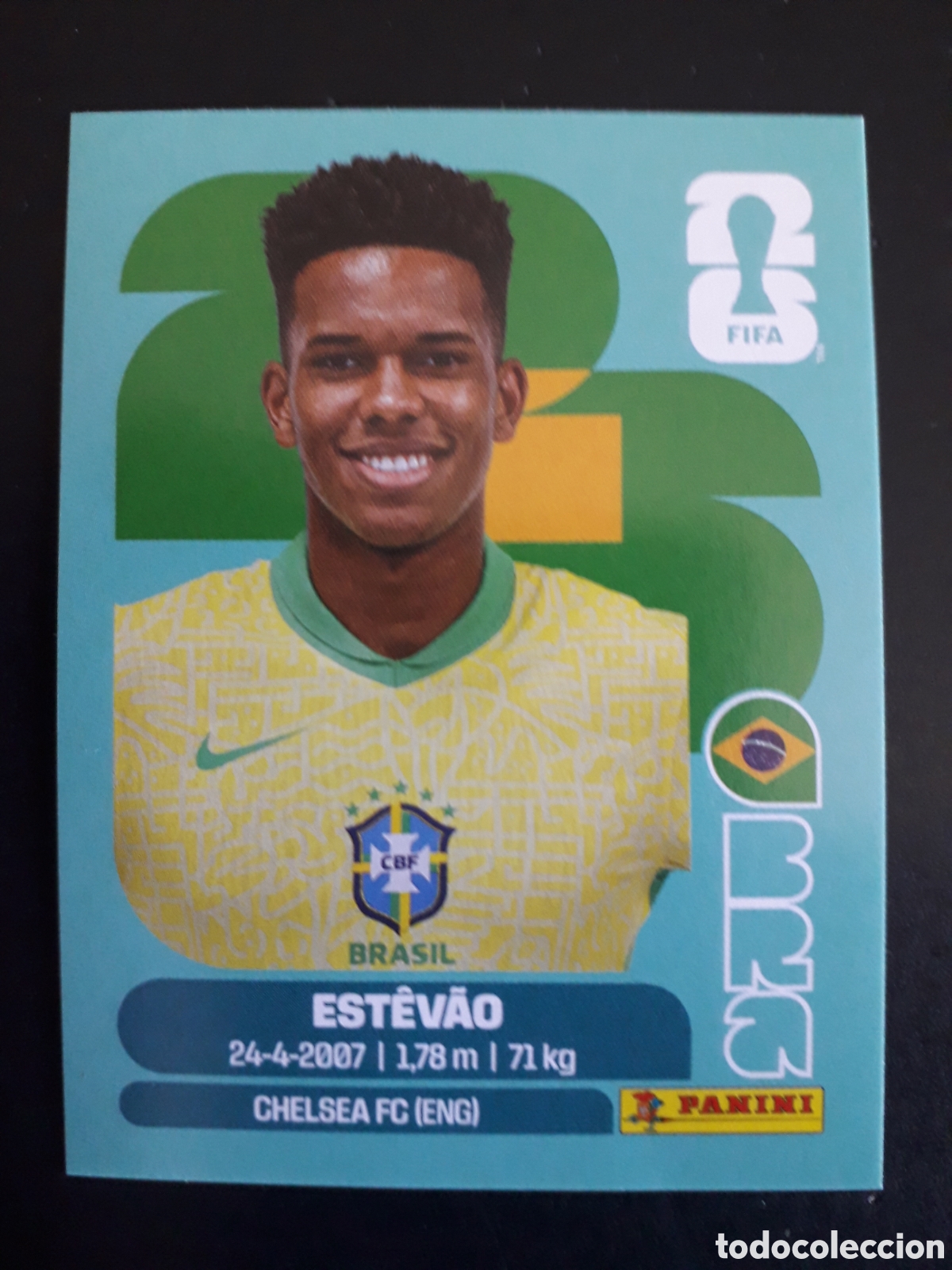 Cromos de F&uacute;tbol: EST&Eacute;V&Atilde;O BRASIL BRA 20 MUNDIAL F&Uacute;TBOL 2026 FIFA WORLD CUP PANINI SIN PEGAR PEDIDO M&Iacute;NIMO 3&euro;.