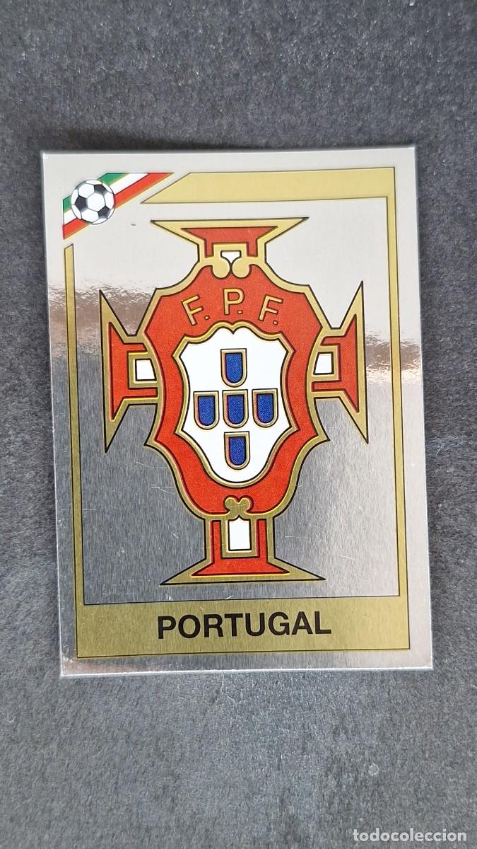 Cromos de F&uacute;tbol: L3 ESCUDO SELECCION PORTUGAL 382 MUNDIAL MEXICO 86 PANINI NUNCA PEGADO SIN PEGAR