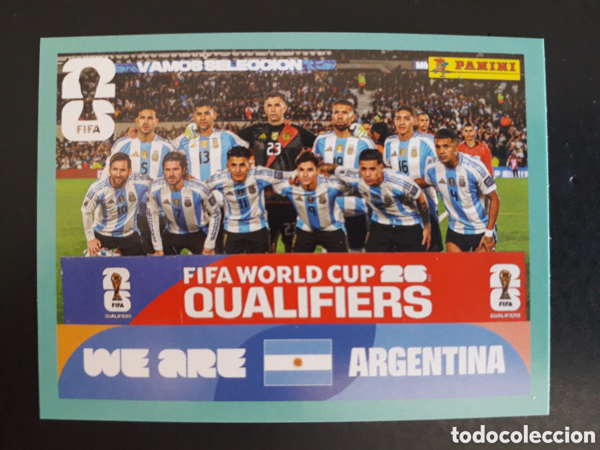 Cromos de F&uacute;tbol: EQUIPO ARGENTINA ARG 13 MESSI MUNDIAL F&Uacute;TBOL 2026 FIFA WORLD CUP PANINI SIN PEGAR PEDIDO M&Iacute;NIMO 3&euro;.