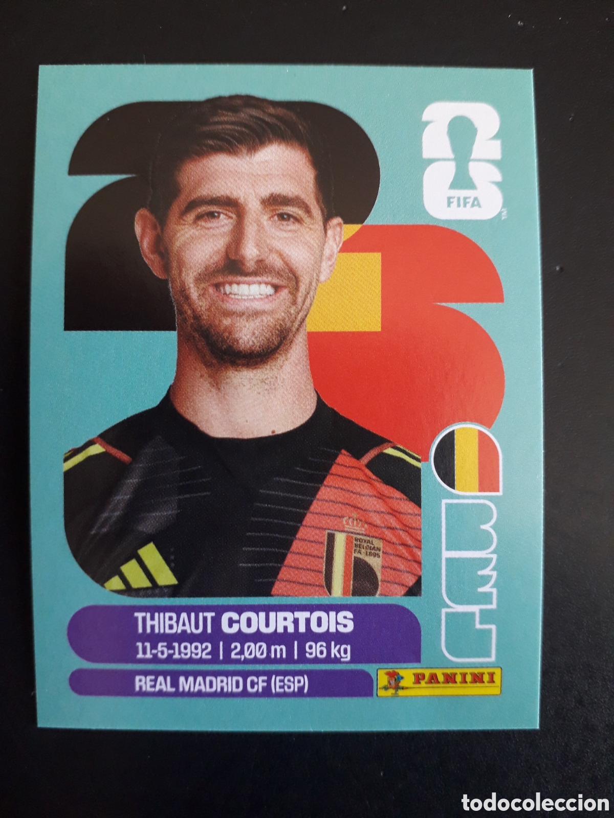 Cromos de F&uacute;tbol: COURTOIS B&Eacute;LGICA BEL 2 MUNDIAL F&Uacute;TBOL 2026 FIFA WORLD CUP PANINI SIN PEGAR PEDIDO M&Iacute;NIMO 3&euro;