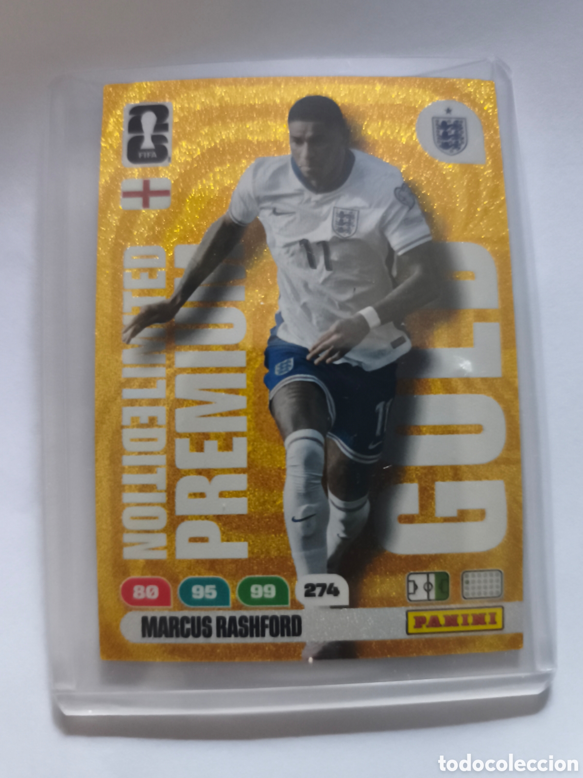 Cromos de F&uacute;tbol: FIFA WORLD CUP PREMIUM GOLDEN MARCUS RASHFORD