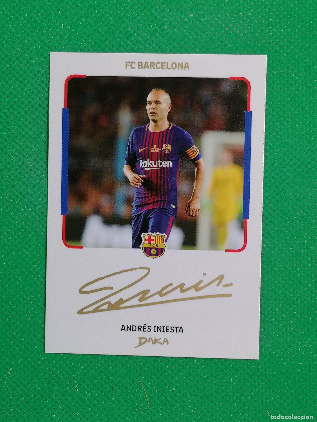 Cromos de F&uacute;tbol: IC-10 ANDRES INIESTA INSTANT CHEKI FIRMA SERIGRAFIA ⚽ DAKA TOP AUDIENCE BARCELONA 2025 2026 25 26 ⚽