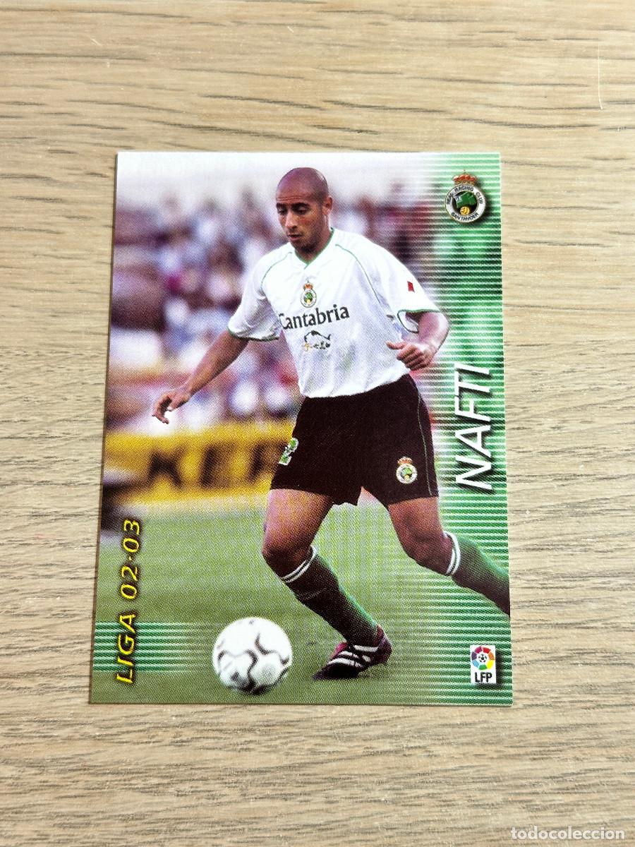 Cromos de F&uacute;tbol: NAFTI n&ordm; 225 RACING MEGAFICHAS 2002 2003 MEGACRACKS PANINI 02 03