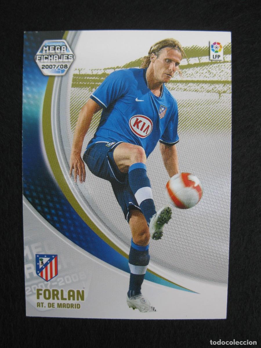Cromos de F&uacute;tbol: FORLAN (ATLETICO DE MADRID) - N&ordm; 496 - MEGAFICHAJES - MEGACRACKS 2007-2008 - PANINI - 07-08.