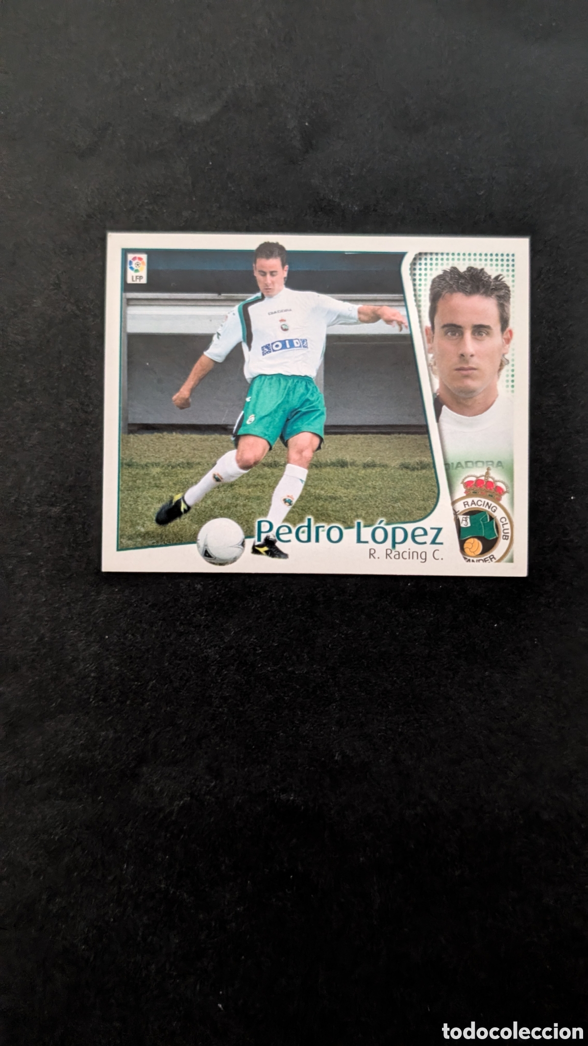 Cromos de F&uacute;tbol: PEDRO LOPEZ RACING SANTANDER COLOCA LIGA ESTE 2004/05 04 05 NUNCA PEGADO SIN PEGAR