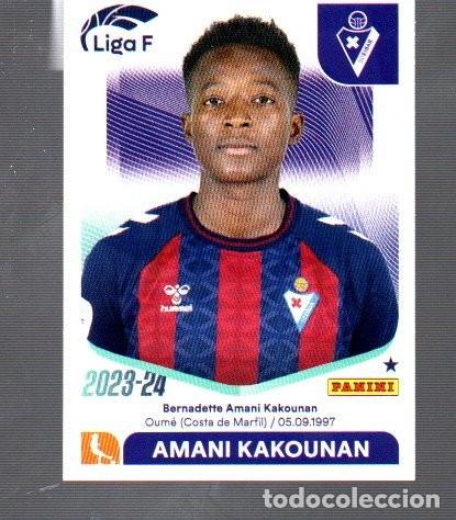 Cromos de F&uacute;tbol: CROMOS DEL PANINI LIGA FEMENINA DE A&Ntilde;OS 2023 /24 N&ordm; 112 SD EIBAR AMANI KAKOMAN