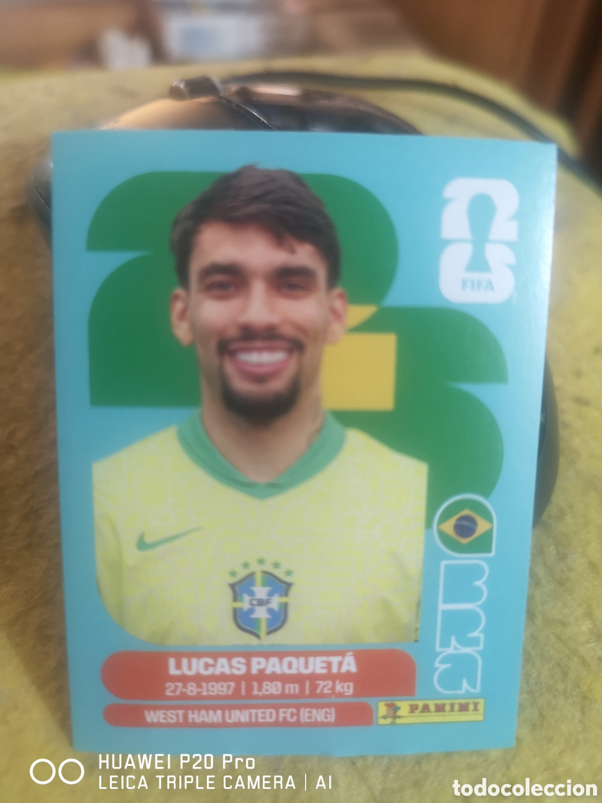 Cromos de F&uacute;tbol: FIFA WORLD CUP MUNDIAL 2026 LUCAS PAQUETA - BRA 9