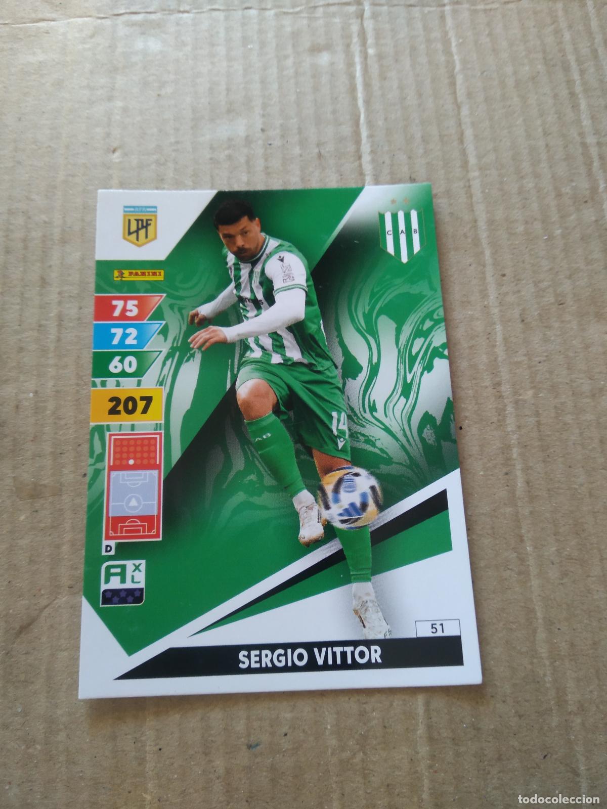 Cromos de F&uacute;tbol: 51 SERGIO VITTOR BANFIELD CROMO FUTBOL PANINI ARGENTINO 2025 LIGA ARGENTINA ADRENALYN