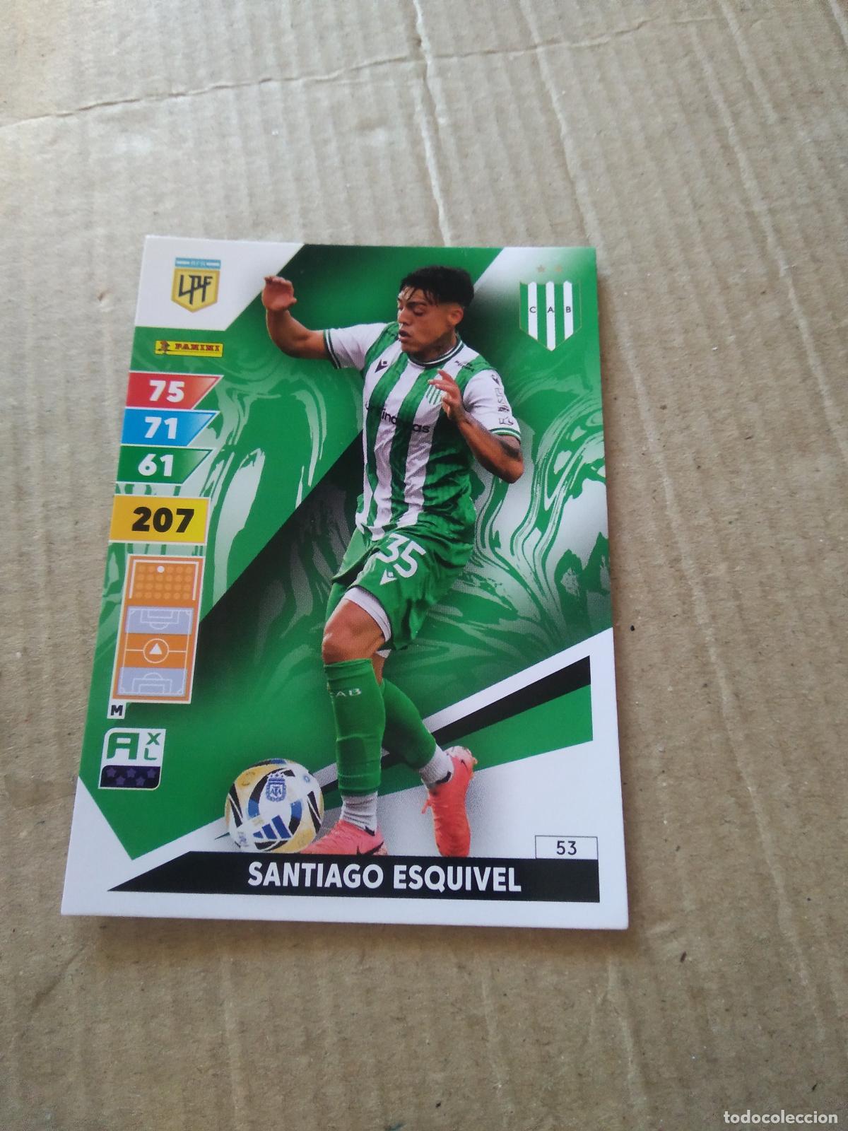 Cromos de F&uacute;tbol: 53 SANTIAGO ESQUIVEL BANFIELD CROMO FUTBOL PANINI ARGENTINO 2025 LIGA ARGENTINA ADRENALYN