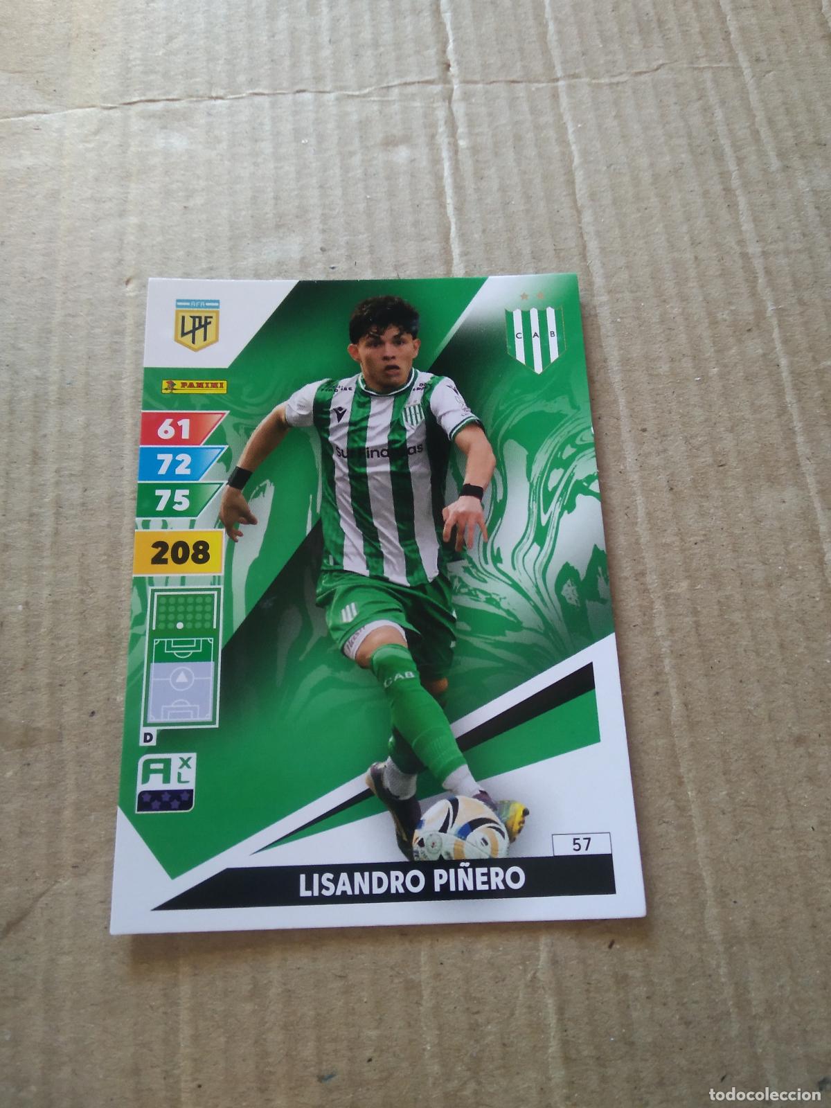 Cartes &agrave; collectionner de Football: 57 LISANDRO PI&Ntilde;ERO BANFIELD CROMO FUTBOL PANINI ARGENTINO 2025 LIGA ARGENTINA ADRENALYN