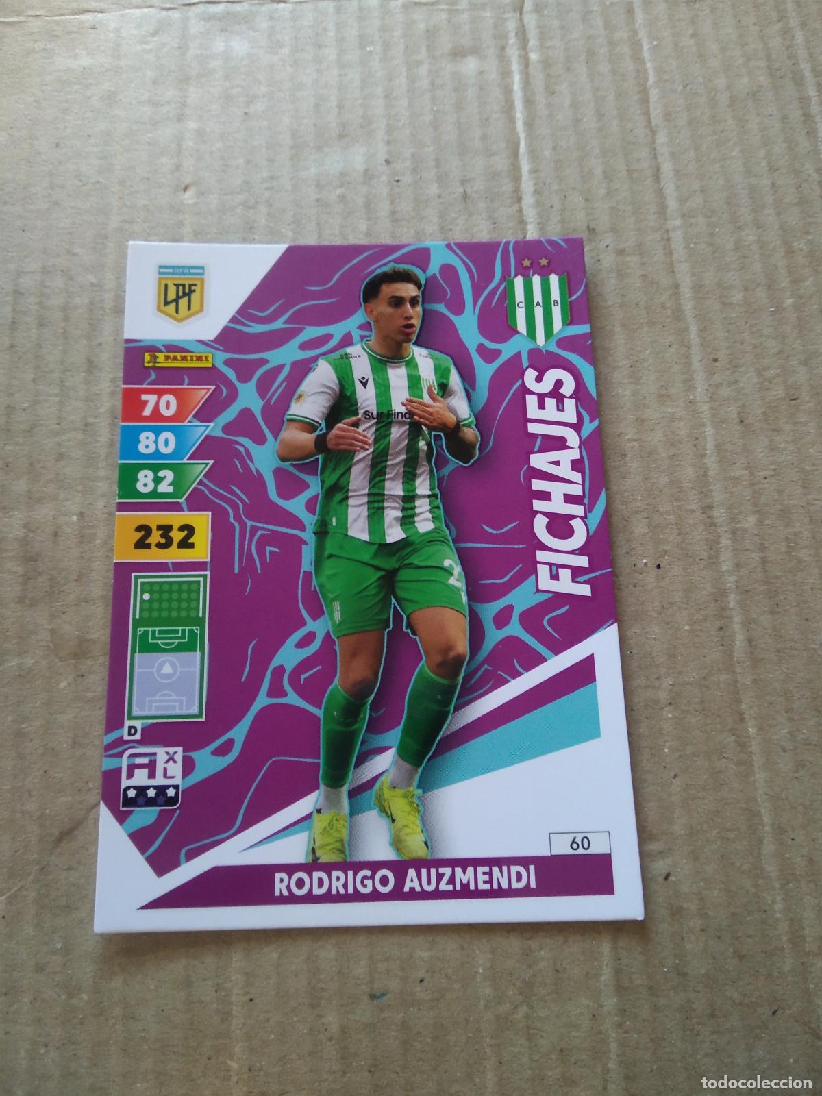 Cartes &agrave; collectionner de Football: 60 RODRIGO AUZMENDI BANFIELD CROMO FUTBOL PANINI ARGENTINO 2025 LIGA ARGENTINA ADRENALYN